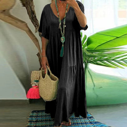 Julie – Vestido Amplio Multicolor Talla Grande