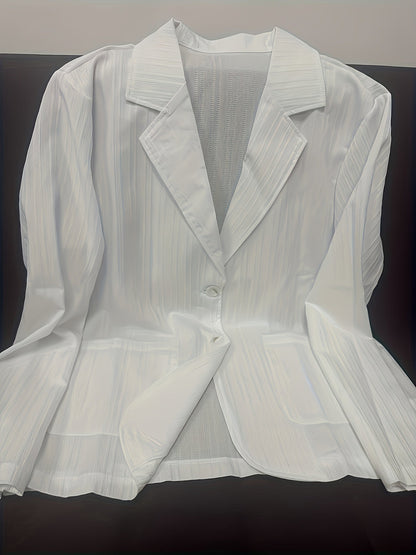 Elegant men's striped casual-style blazer for spring/summer