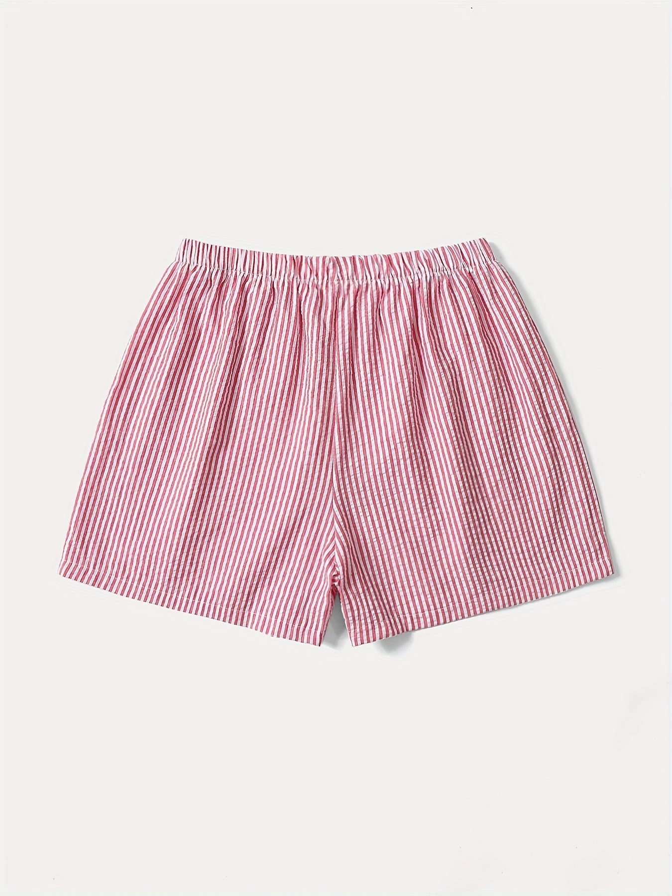 Short élégant à rayures pour femme, style décontracté idéal pour l'été