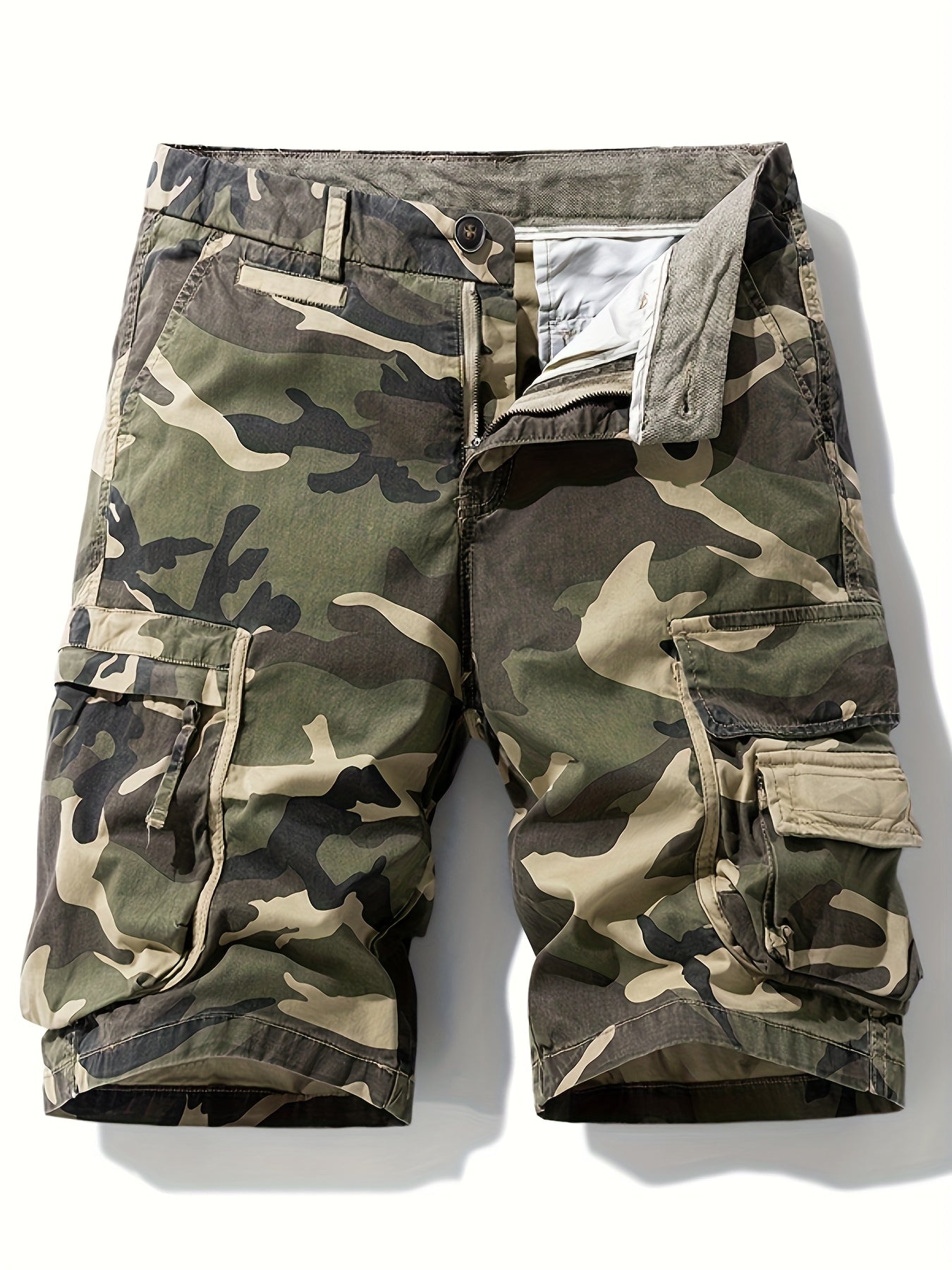 Pantaloni cargo corti stile mimetico militare da uomo – Ideali per esterni, tempo libero e vacanze