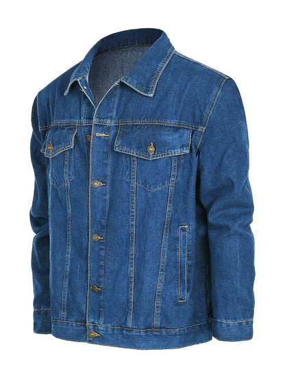 Avslappnad jeansväst för herr - Perfekt för en trendig urban look