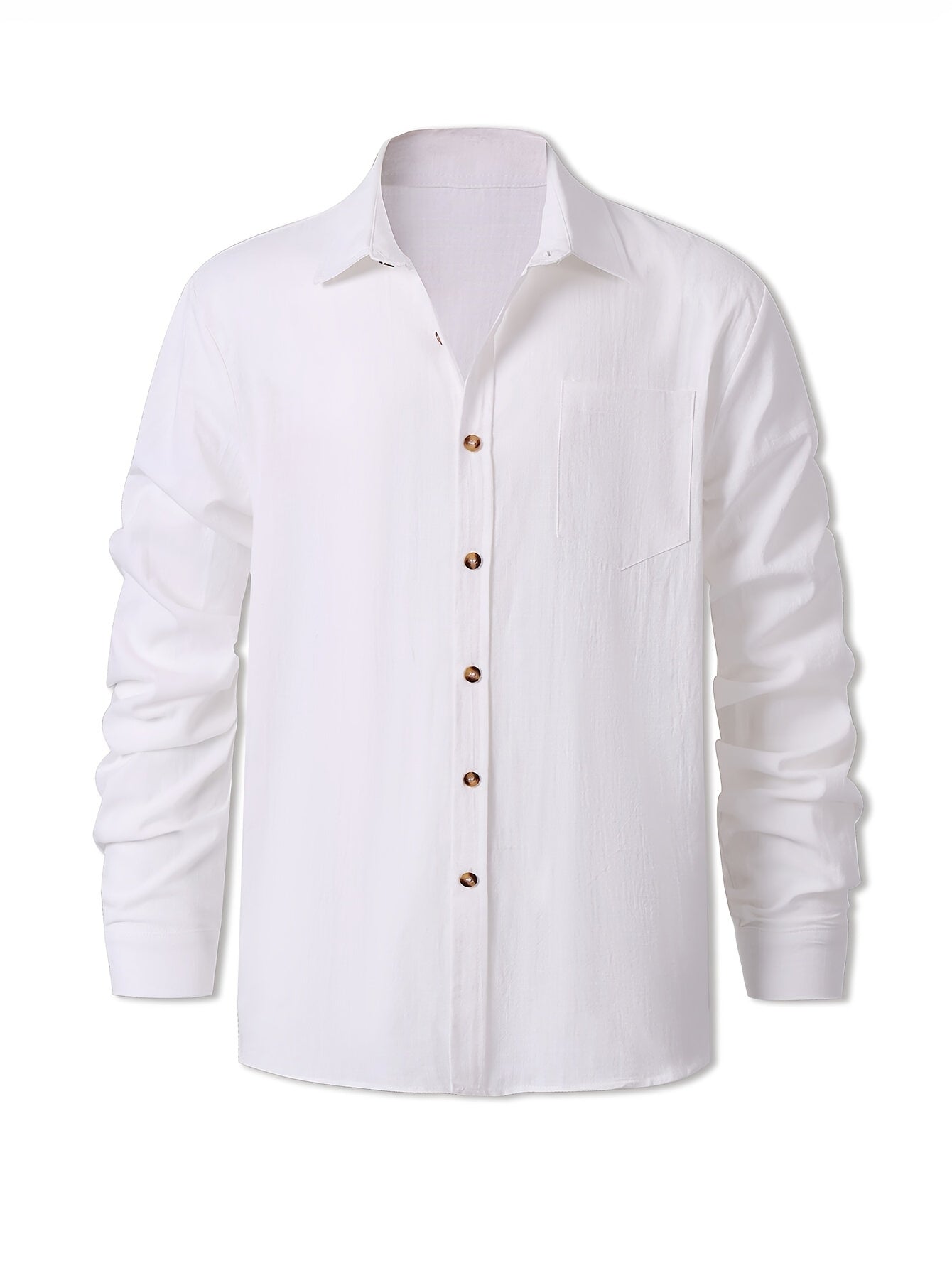 Chemise décontractée à manches longues pour homme style week-end élégant