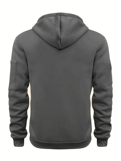 Ensemble Homme Survêtement Capuche et Pantalon Cargo Molletonné Uni