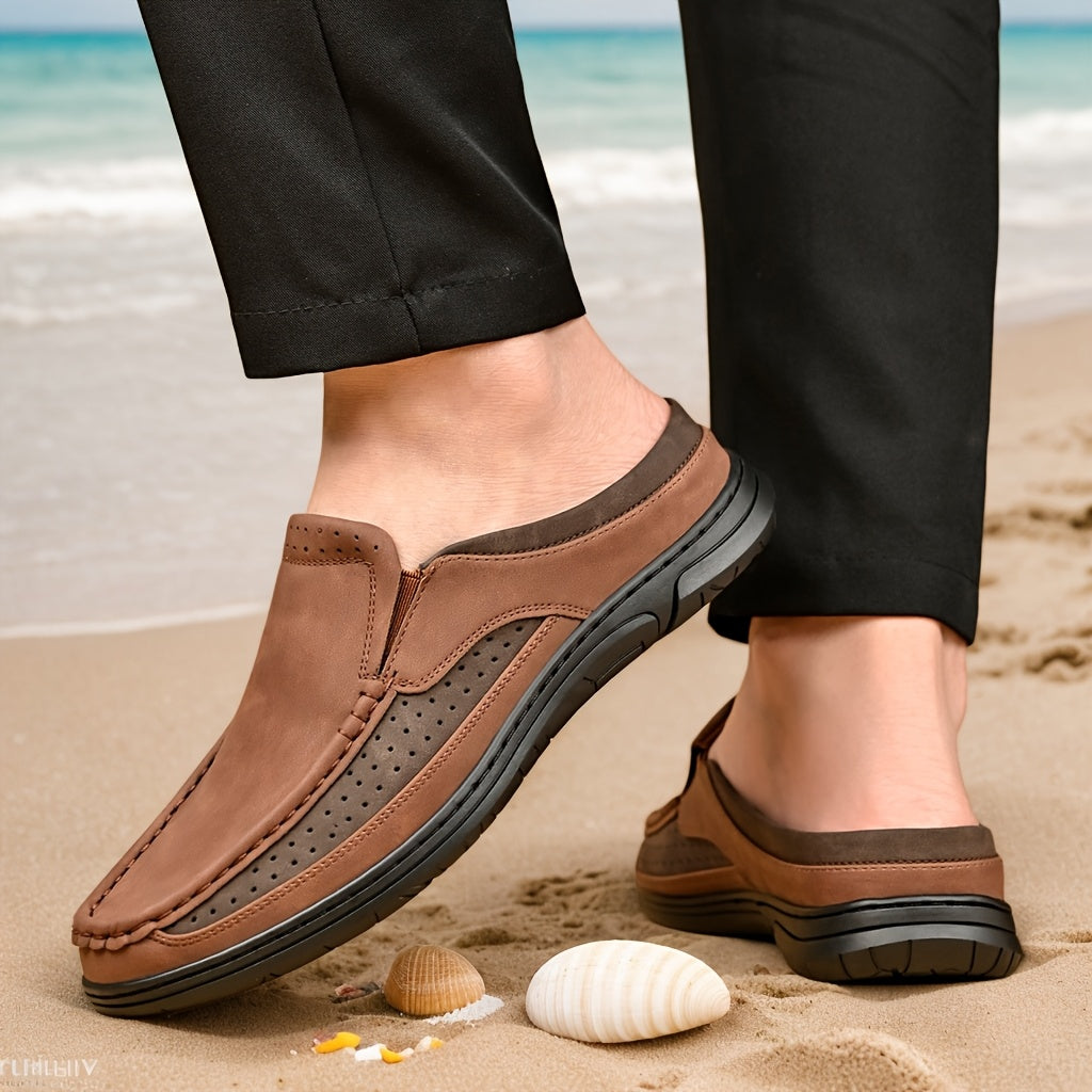 Lässige Herrenschlupfschuhe zum Hineinschlüpfen im Loafer-Stil für Freizeit und Sommer  