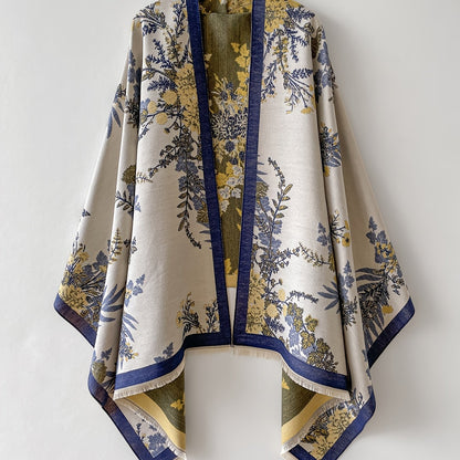 Eleganter Damen-Kimono mit floralem Druck im lässig-chicen Stil