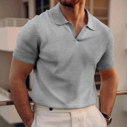 Polo uomo maniche corte stile slim chic casual estate