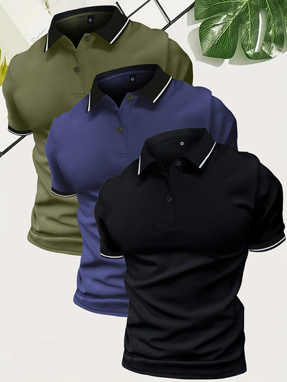 Polo casual pour homme style urbain – Élégance décontractée pour sorties et loisirs