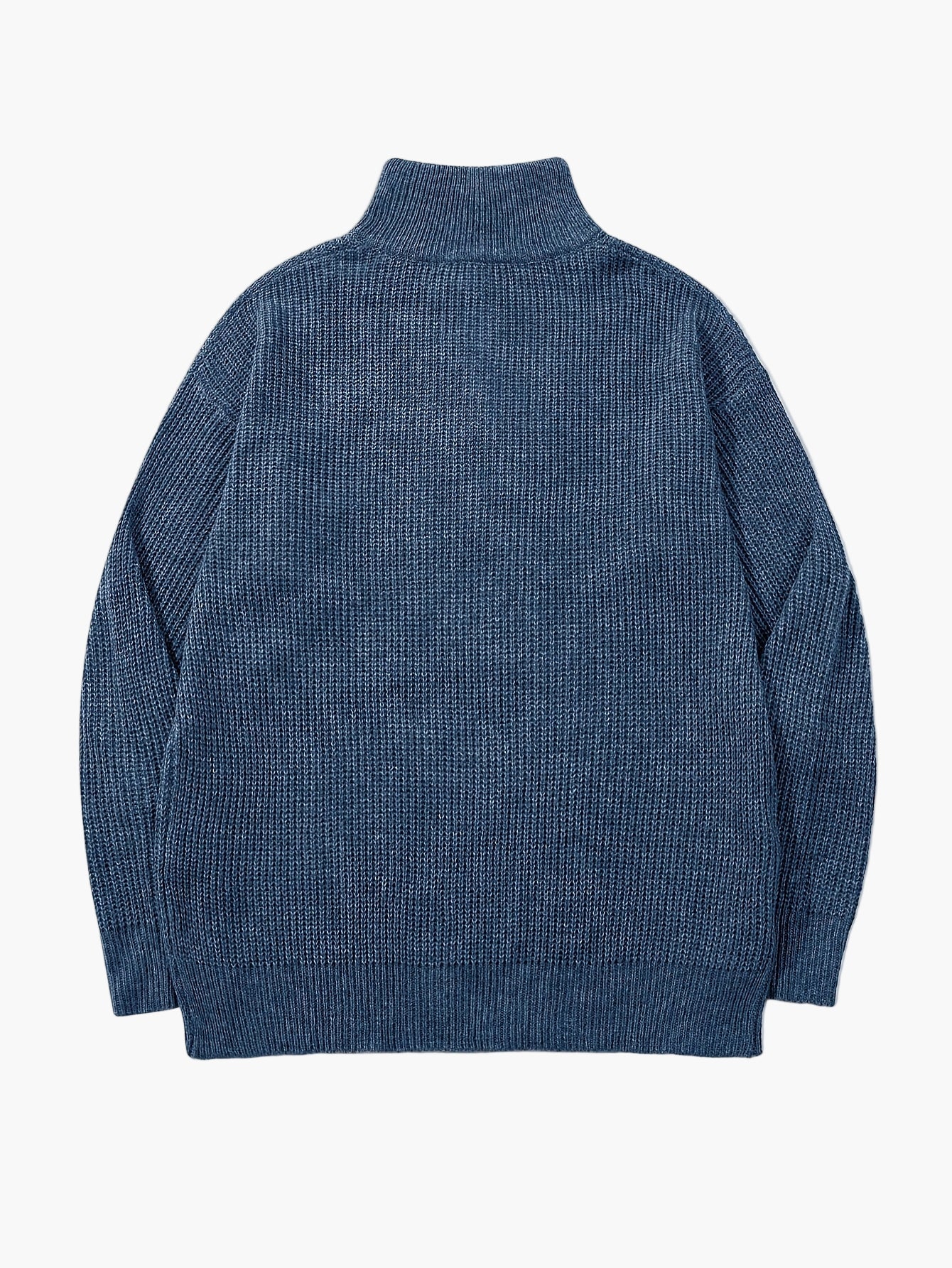 Men's casual style high collar zip-up sweater - Ideal for spring and autumn