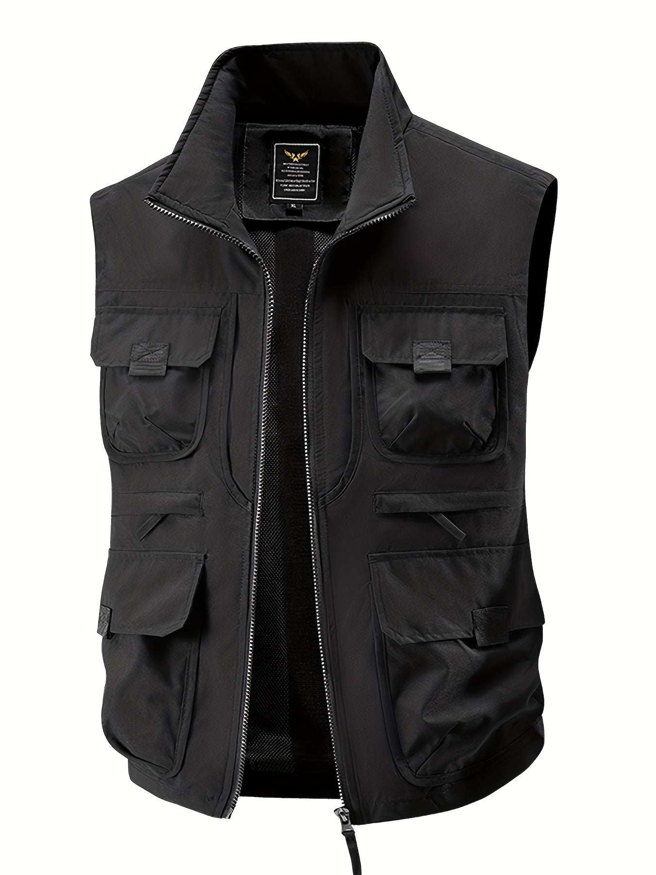 Gilet utilitaire sans manches pour homme style décontracté outdoor à poches multiples