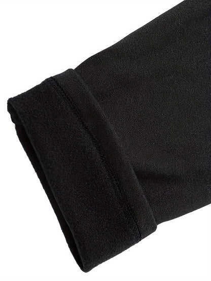Lot de 3 Pantalons de Compression Homme Noirs Doublés Thermiques