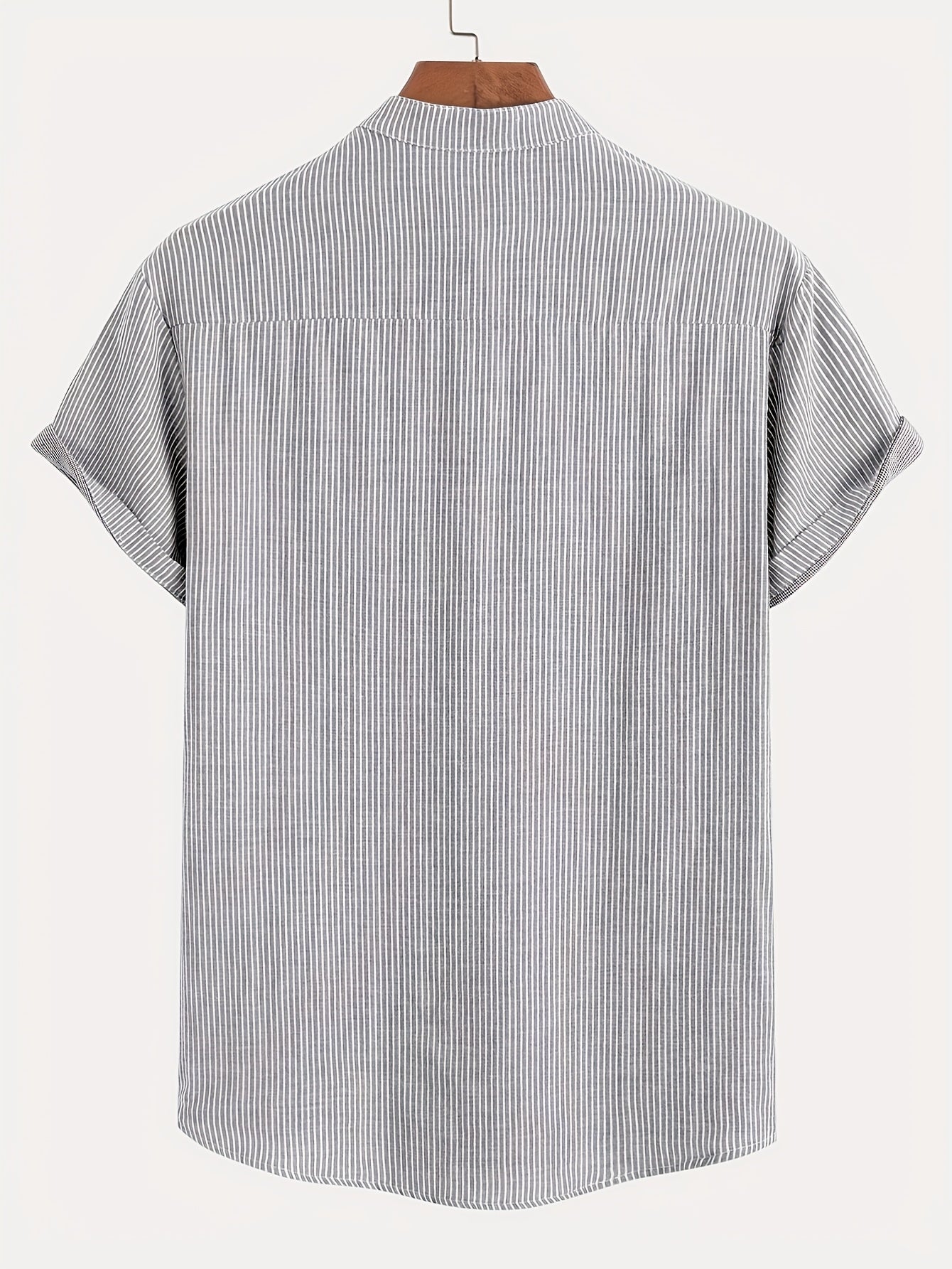 Chemise Henley à Manches Courtes pour Homme Style Décontracté Chic