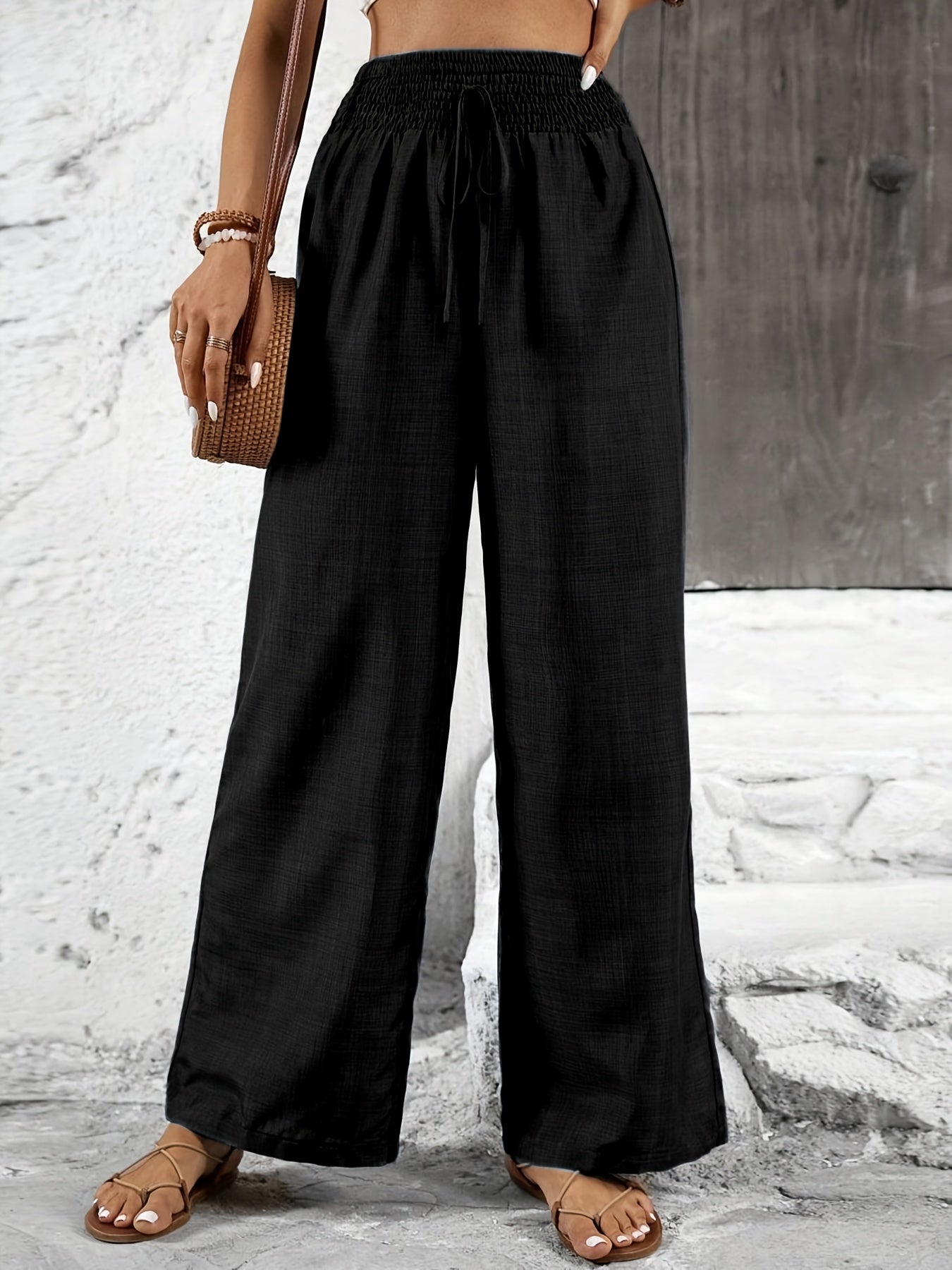 Pantalón ancho para mujer estilo casual elegante para salidas y ocio