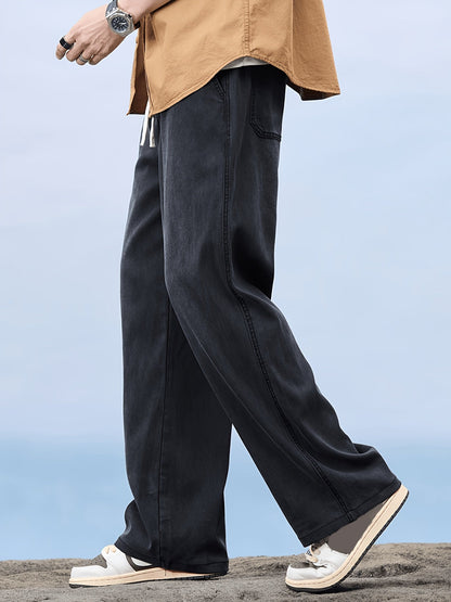 Pantalón casual de pierna recta para hombre estilo urbano para ocio y fin de semana