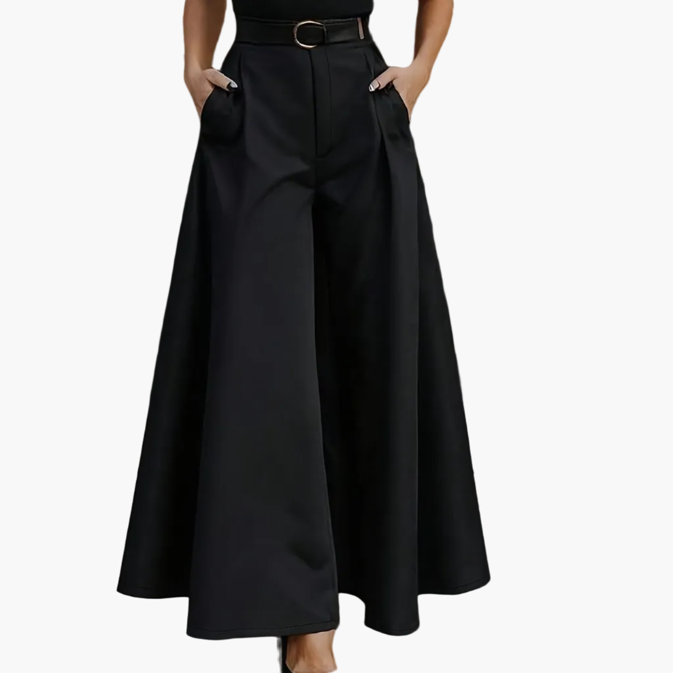 Weite Damenhose im eleganten Stil für formelle und alltägliche Anlässe  