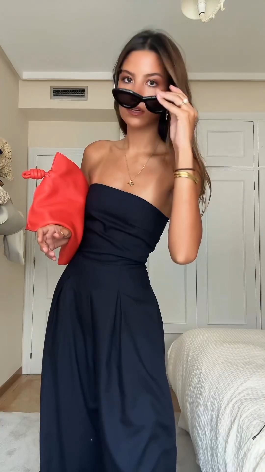 Combinaison bustier fluide femme – tenue légère d’été élégante