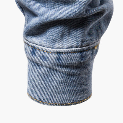 Giacca in Jeans Stile Classico da Uomo – Ideale per l'Uso Quotidiano e Polivalente