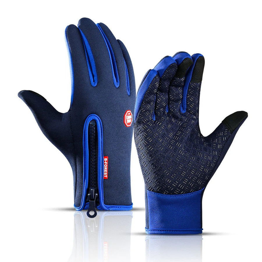 Unisex-Handschuhe mit Reißverschluss und verstärktem Grip, verschiedene Farben