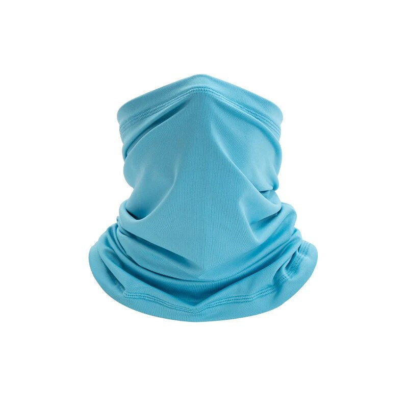Multifunctional neck gaiter in solid-color or camouflage soft fabric