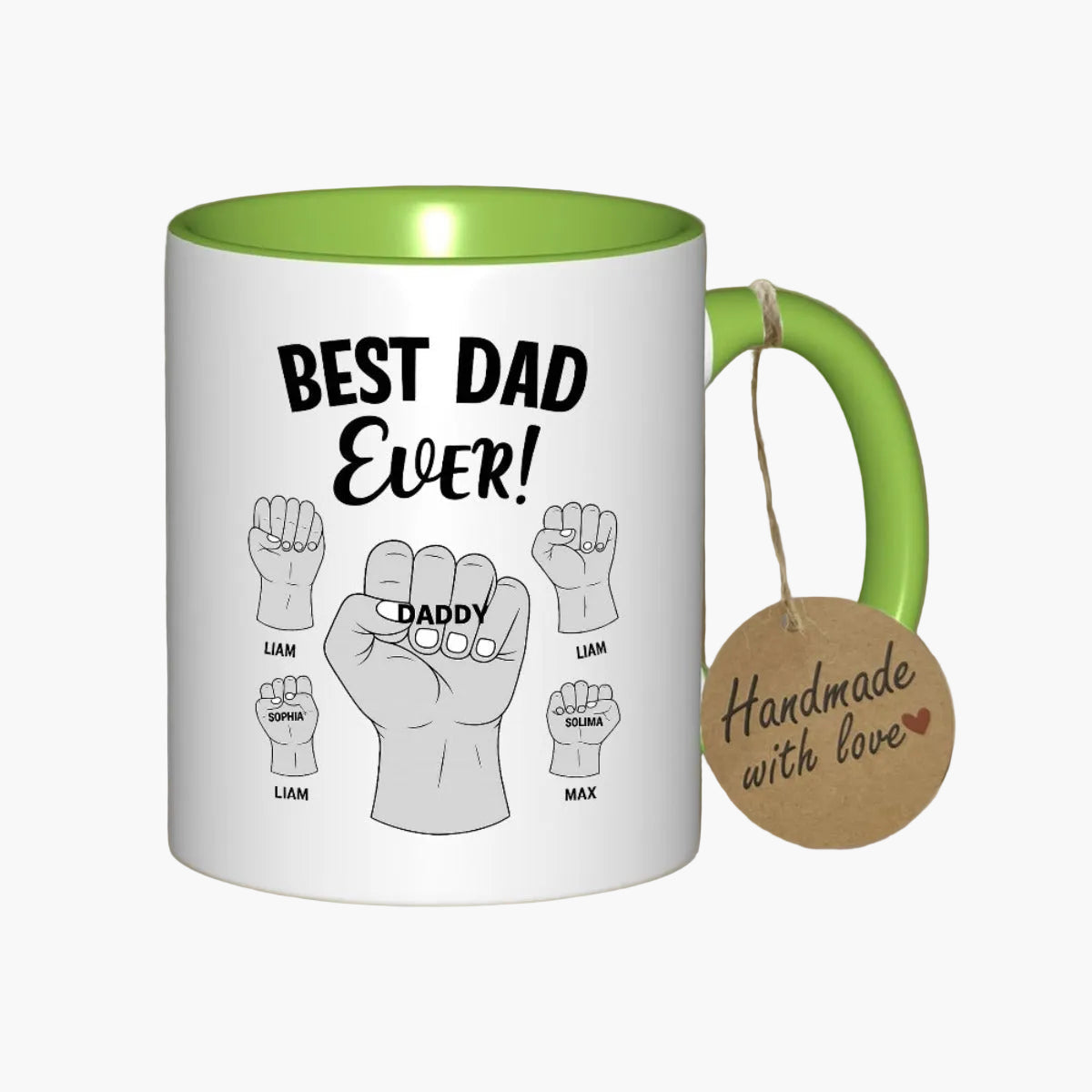 Tazza Regalo Uomo – Tazza "Miglior Papà di Sempre" Personalizzabile per Papà, Stile Festa del Papà, Ideale per la Famiglia