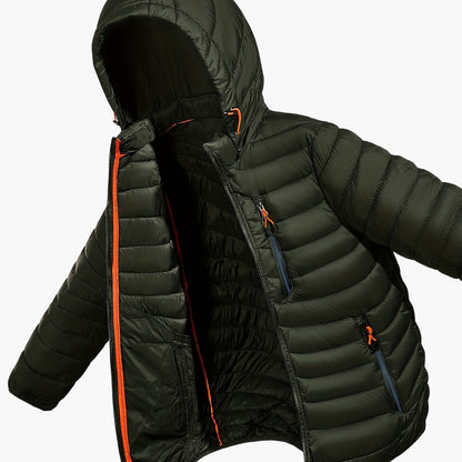 Men's Quilted Jacket Urban Style Versatile for Outdoor Activities