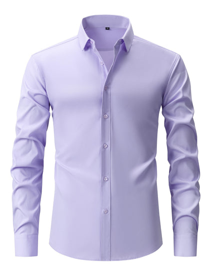 Chemise élégante pour homme à manches longues – Style habillé et décontracté