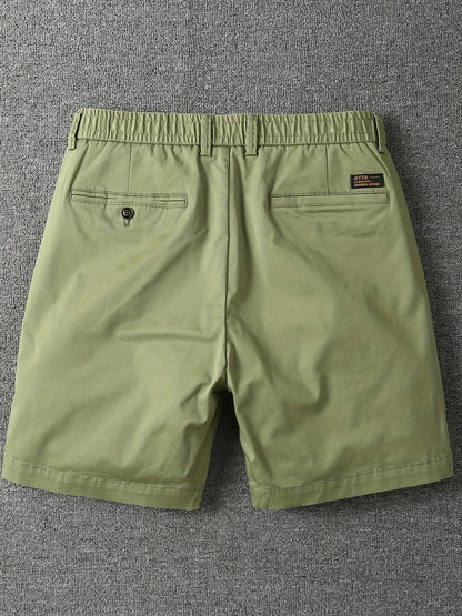 Shorts décontractés pour homme à taille élastique avec poches – Style urbain et polyvalent