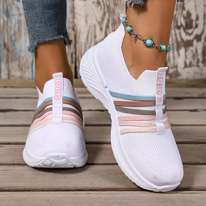 Zapatillas Slip-On Casual para Mujer Estilo Deportivo Urbano