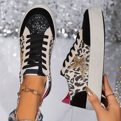 Baskets Femme Style Urbain Casual à Lacets pour Tous les Jours
