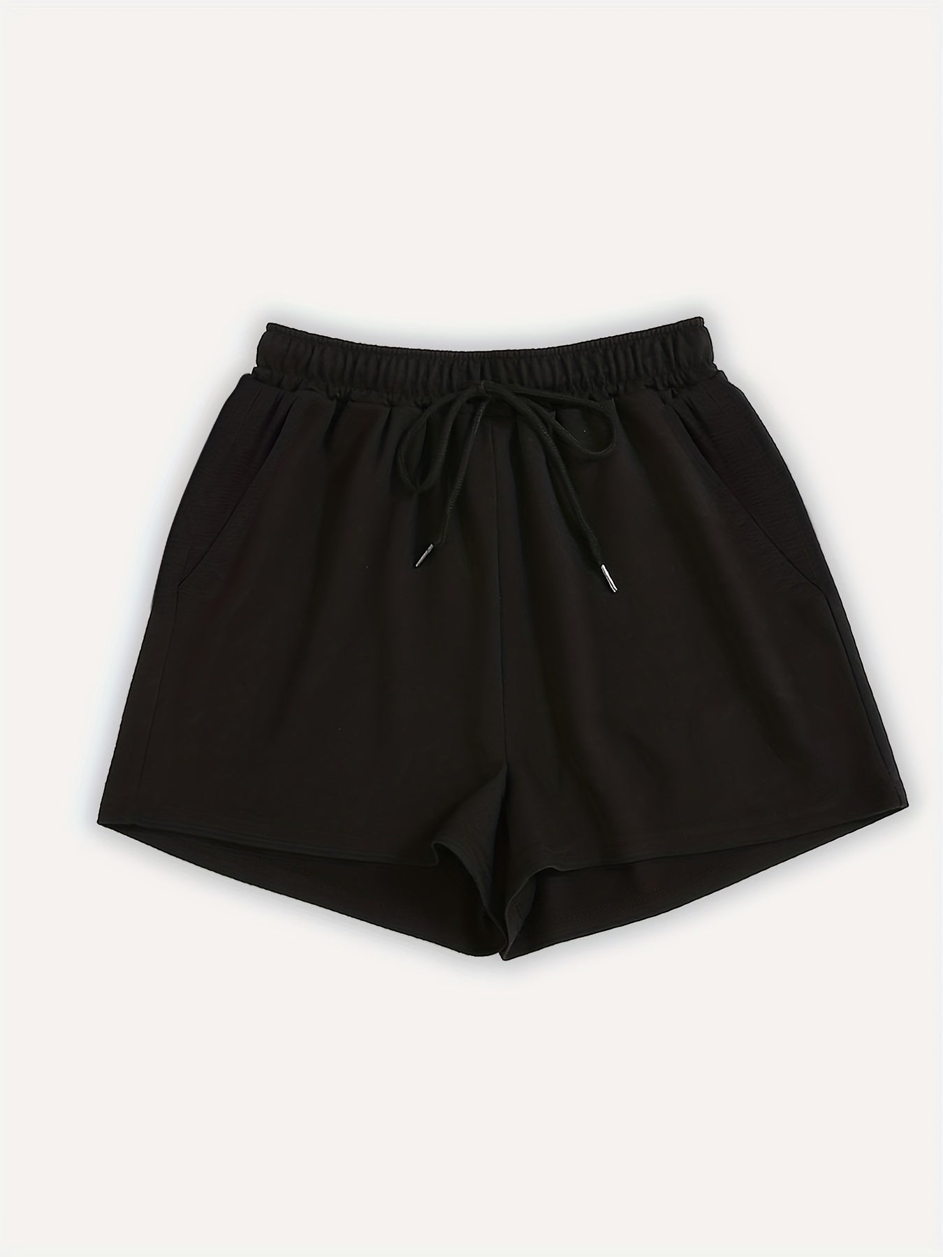 Short de sport décontracté pour femme avec taille élastique et cordon, idéal pour l'été et les loisirs