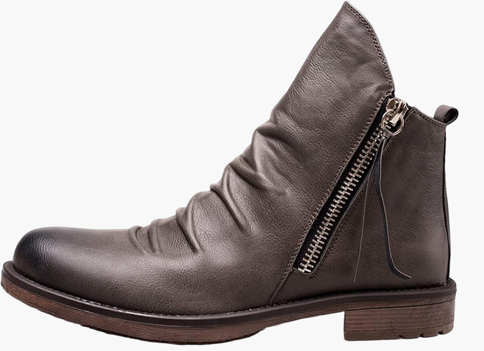 Eleganta zipboots för män med avslappnad urban stil