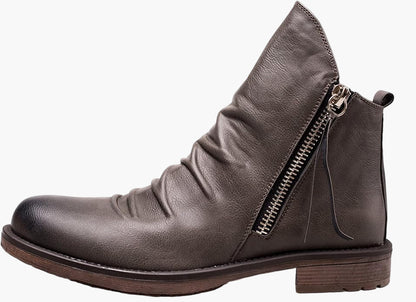 Eleganta zipboots för män med avslappnad urban stil
