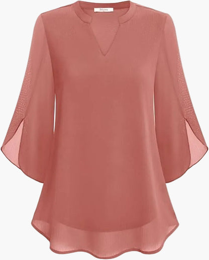 Elegant Women's Blouse with Batwing Sleeves, Casual for All Occasions