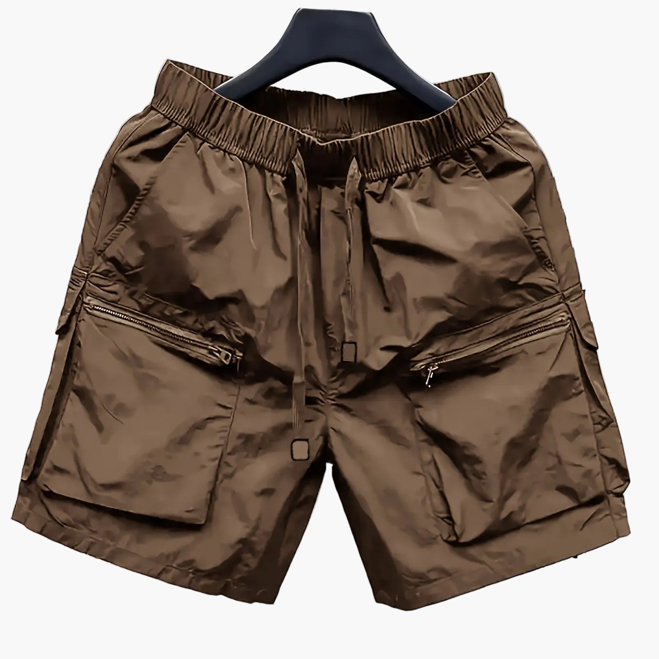 Short cargo décontracté pour homme avec poches zippées style urbain