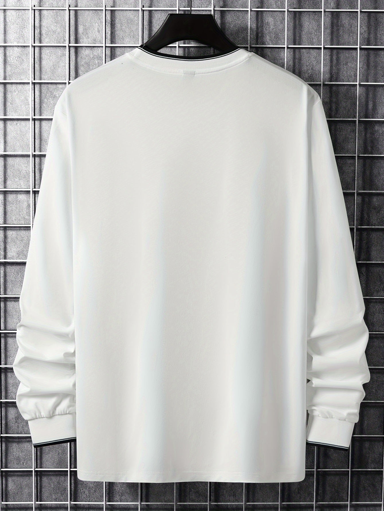 T-shirt Homme Manches Longues Col Rond Imprimé Chicago