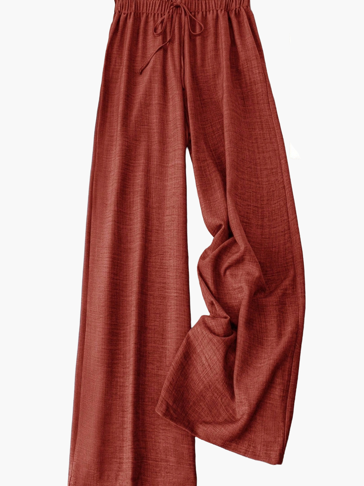 Pantalon large femme style décontracté à taille élastique – Idéal printemps et été
