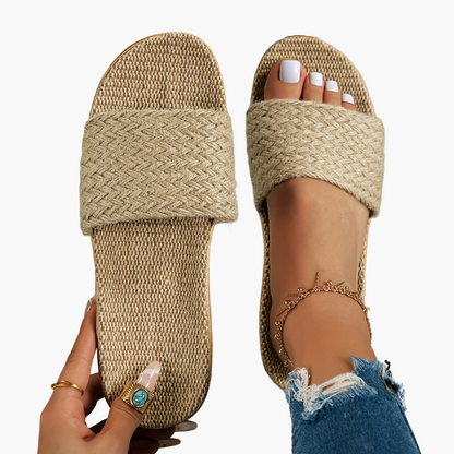 Avslappnade slip-on-sandaler för kvinnor i sommarstil