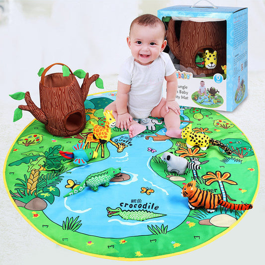 Jungle Baby Play Mat – Educational Play Mat with Plush Animals – Unisex