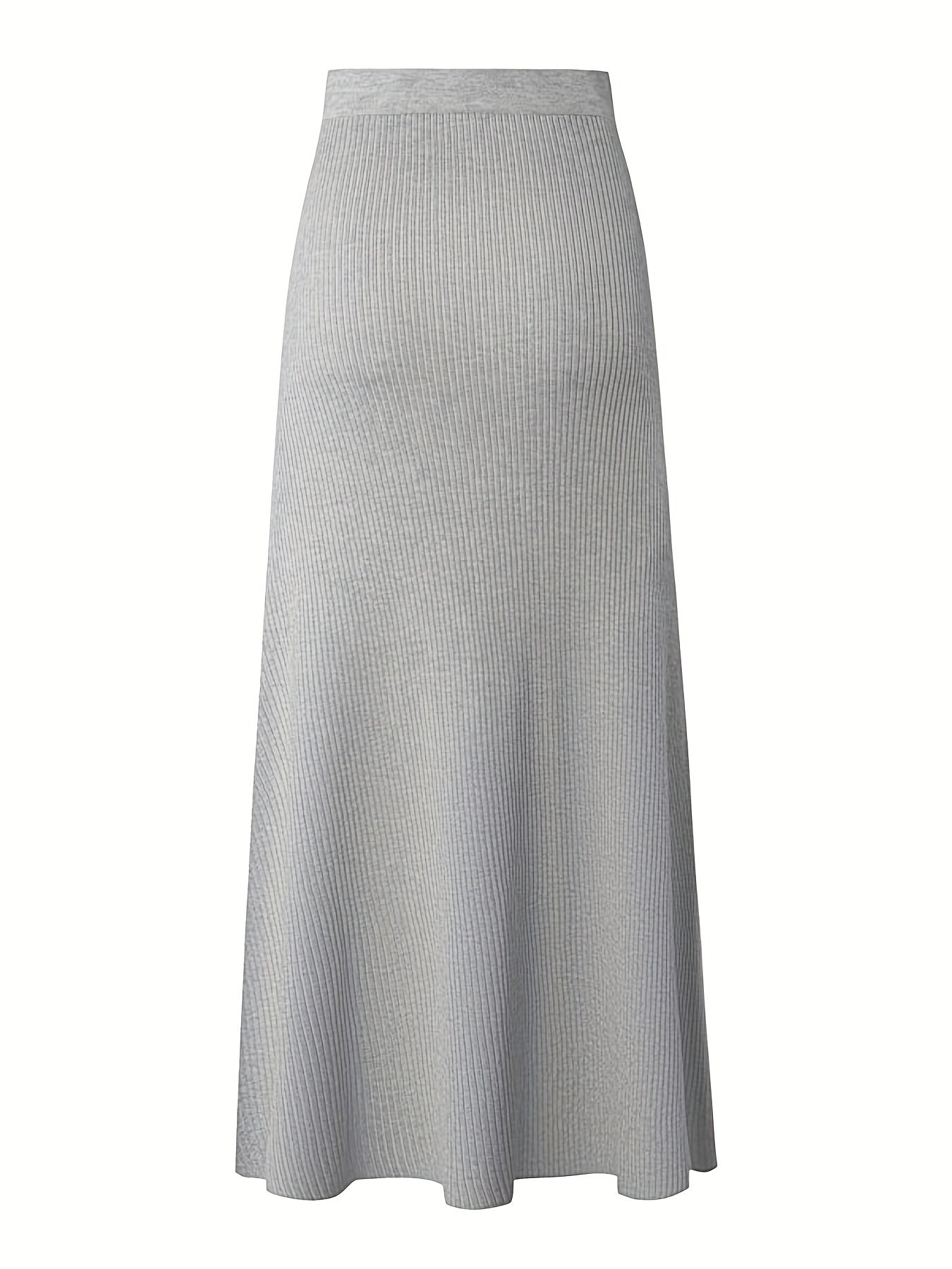 Lange damesrok met hoge taille, casual elegante stijl met ceintuur