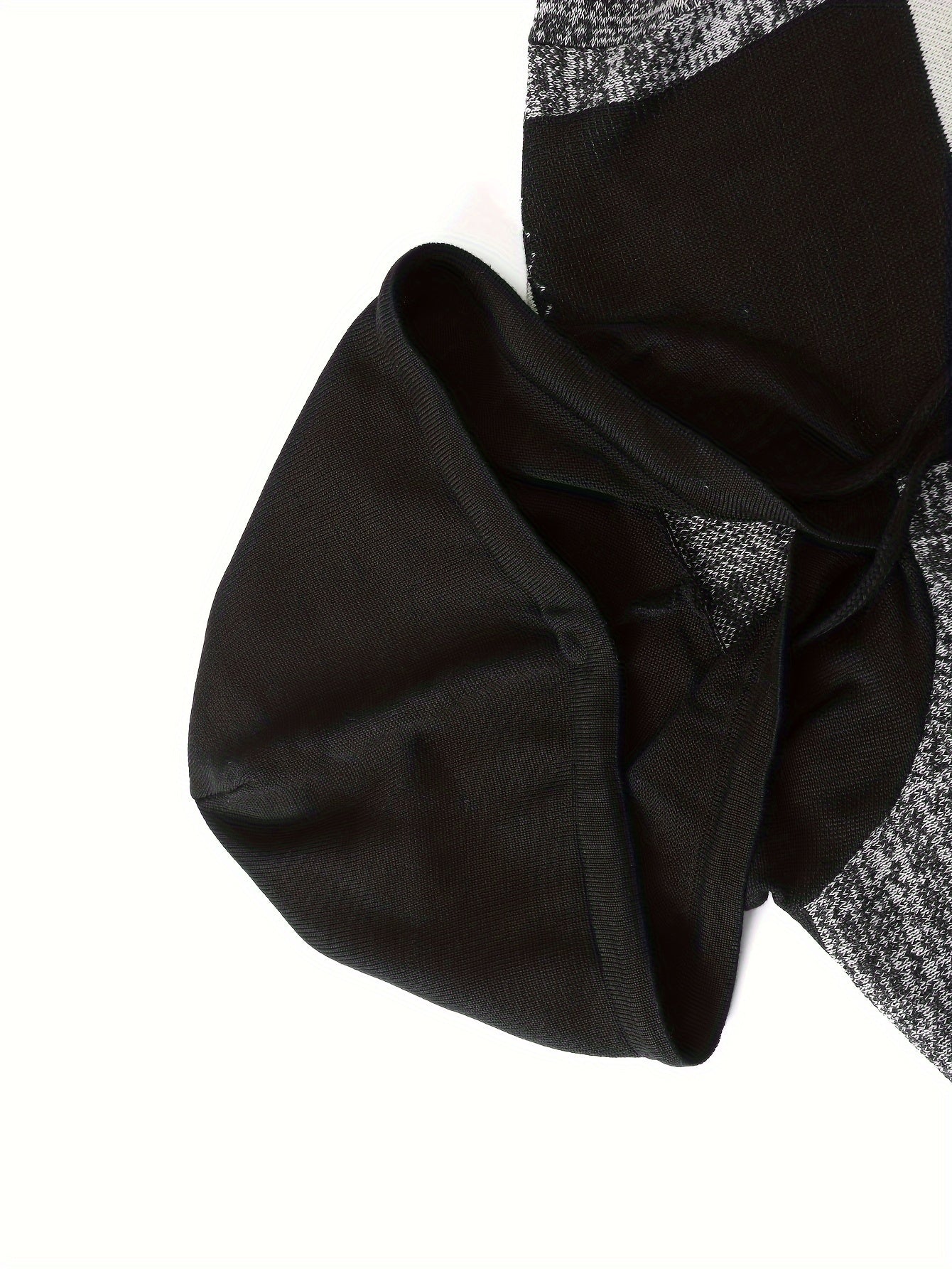 Sweat à Capuche Homme Motif Carreaux Bicolore Maille Décontracté