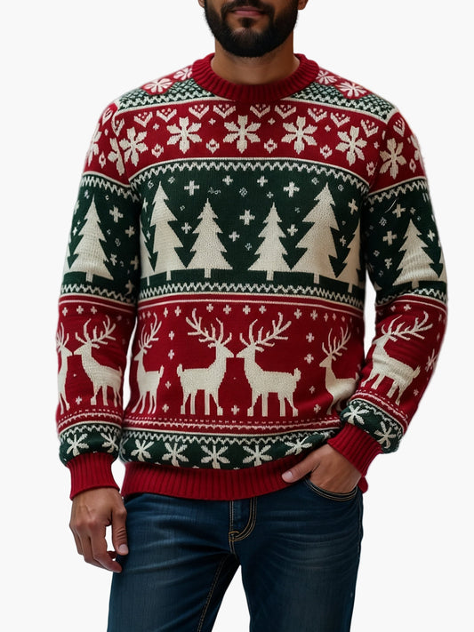 Julestrik til mænd med festlige motiver til fester og vinter