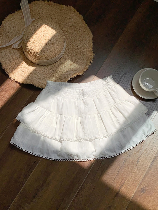 Mini-rok met volant in bohemien stijl voor dames - Elegant en zomers