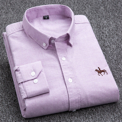 Jack – Chemise blanche oxford à manches longues