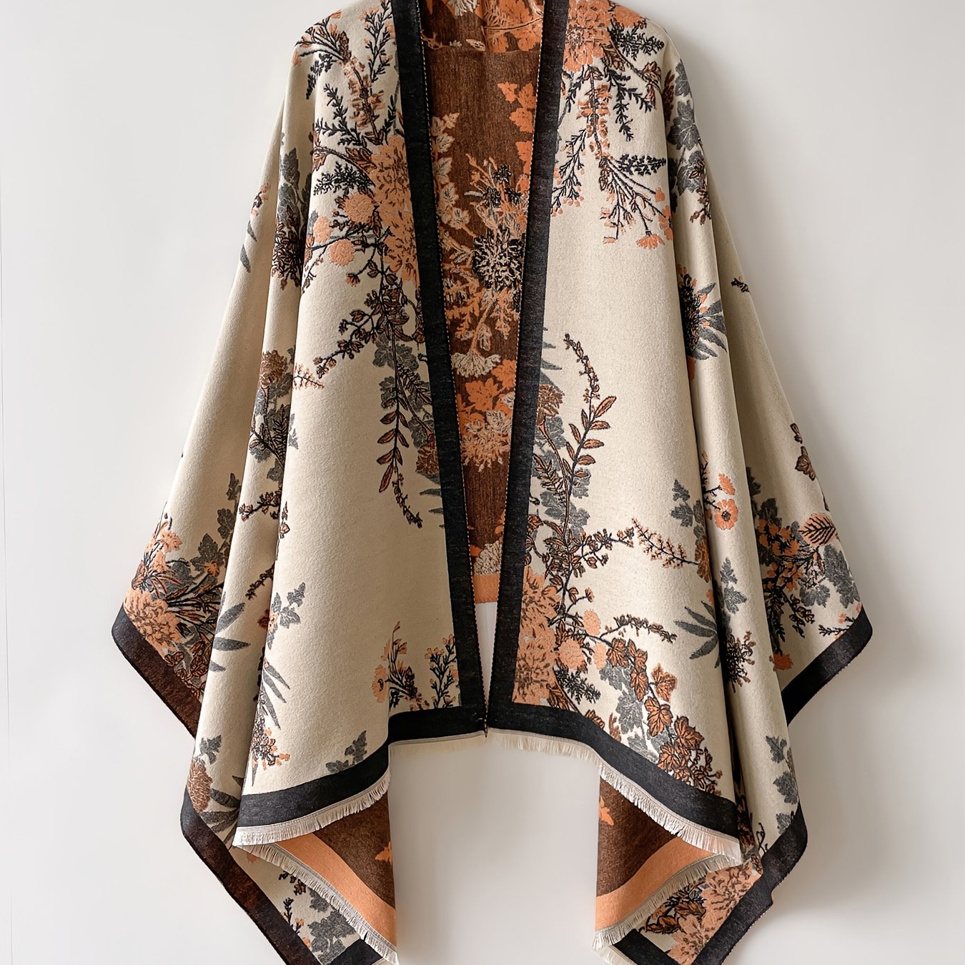 Eleganter Damen-Kimono mit floralem Druck im lässig-chicen Stil