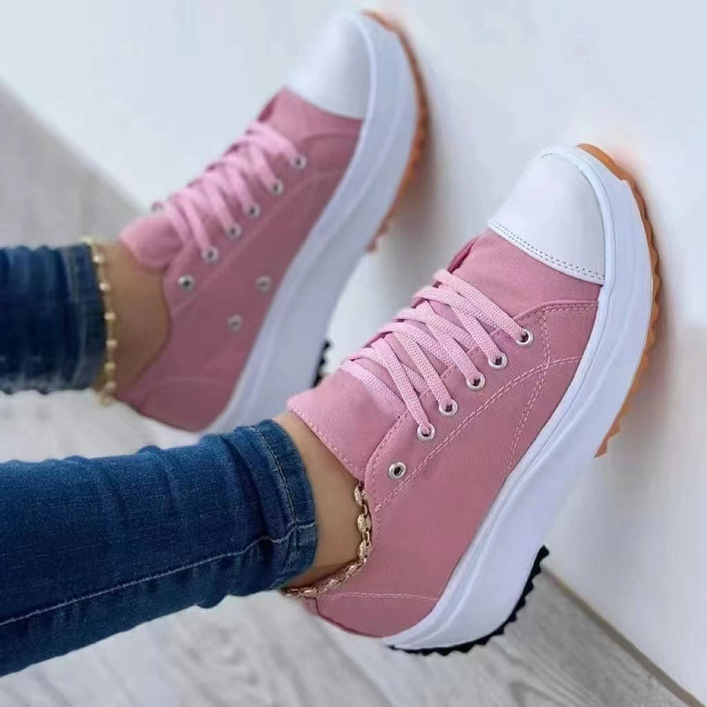 Karen – Wysokie, casualowe buty z płótna
