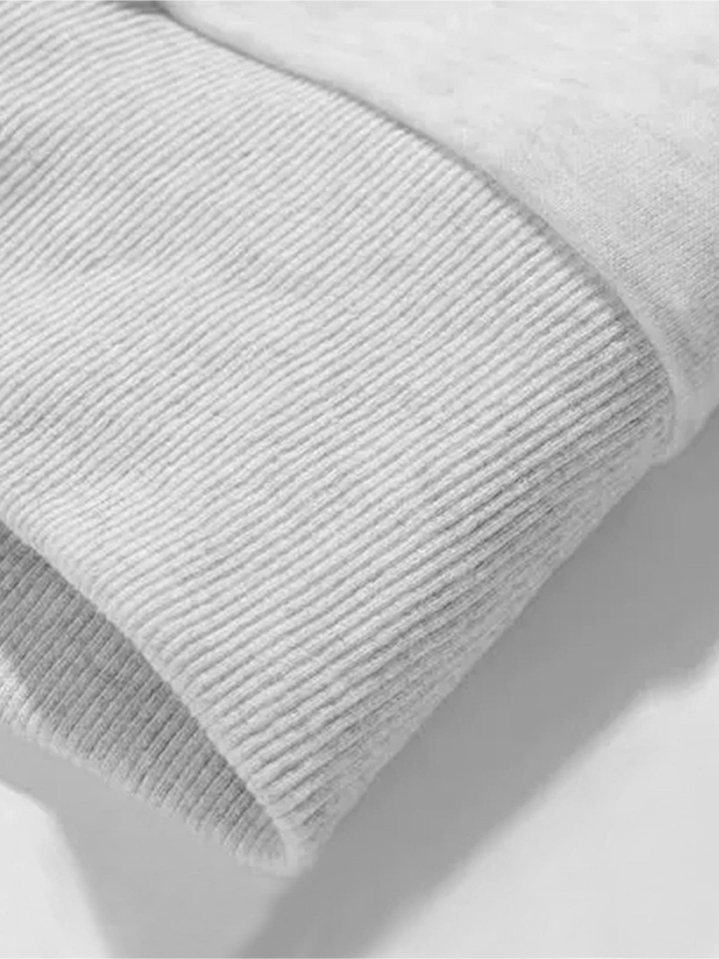 Sweat à Capuche Gris Clair avec Motif Chat Noir