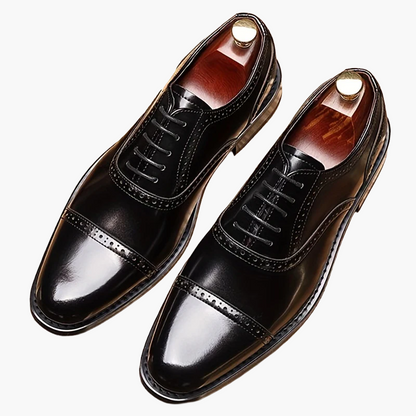 Zapatos de vestir elegantes para hombre con cordones, estilo business y diario