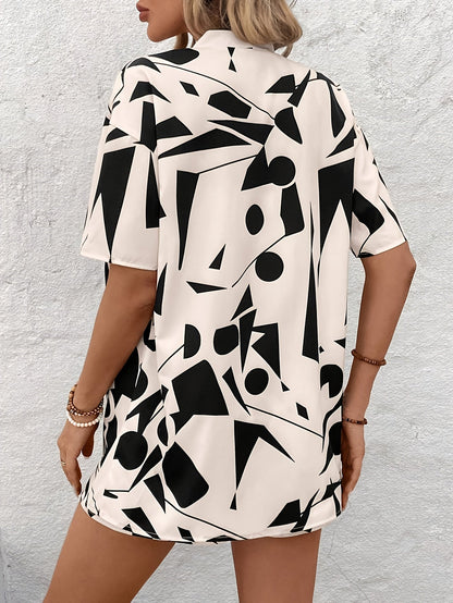 Ensemble Décontracté Femme Style Bohème 2 Pièces Veste Kimono et Short Motif Floral Été