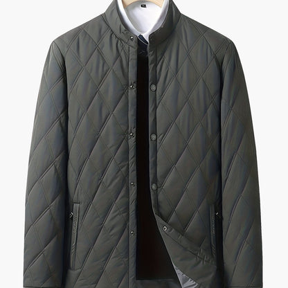 Herre quiltet jakke i urban stil med avslappet eleganse
