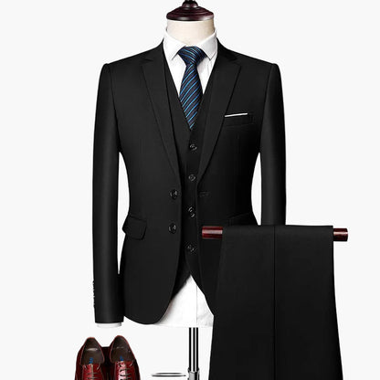 Costume Homme 3 Pièces Coupe Moderne pour Mariage et Affaires