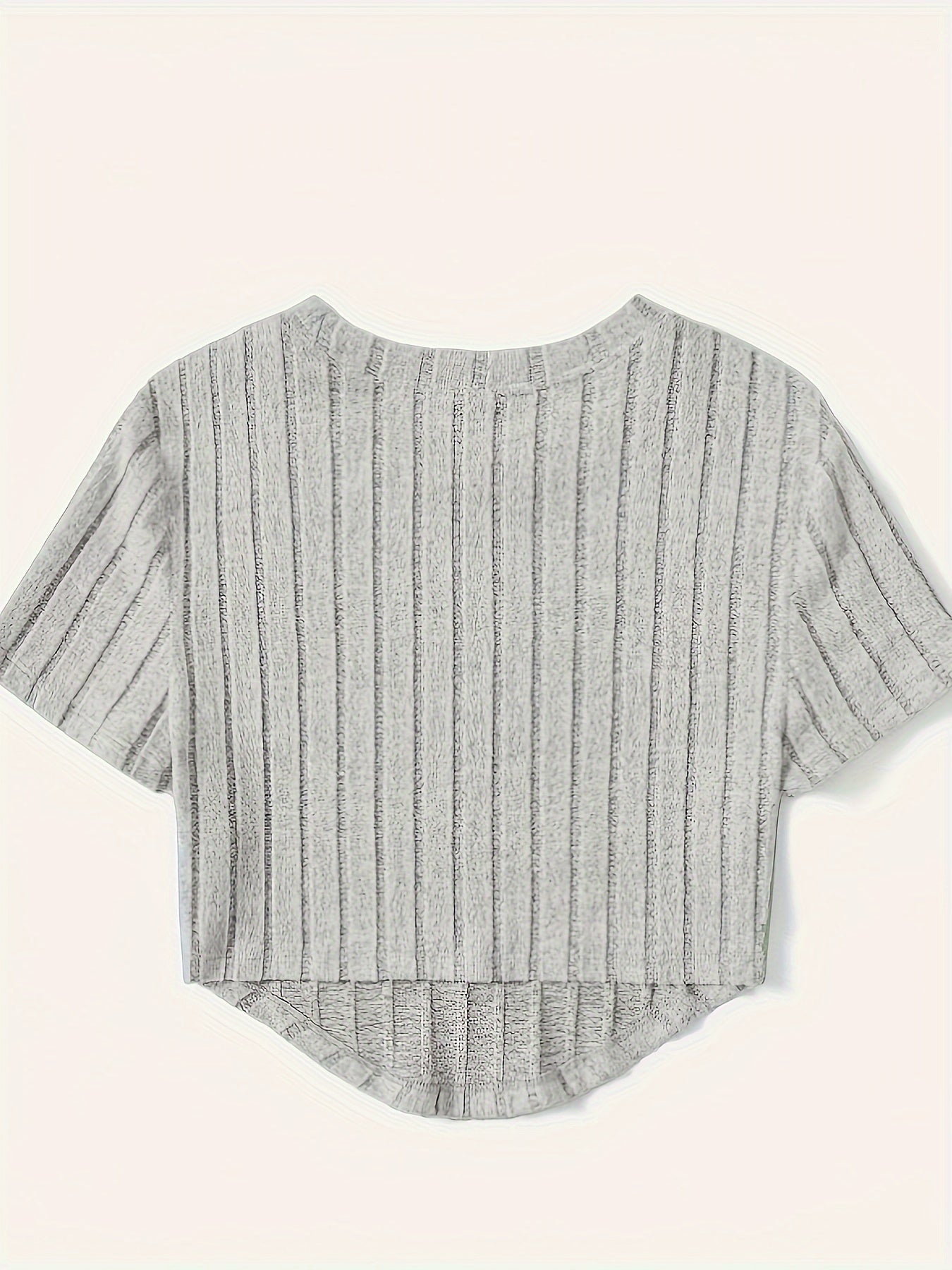 T-shirt Femme Style Décontracté à Manches Courtes Col Rond – Idéal pour l'Été et les Loisirs